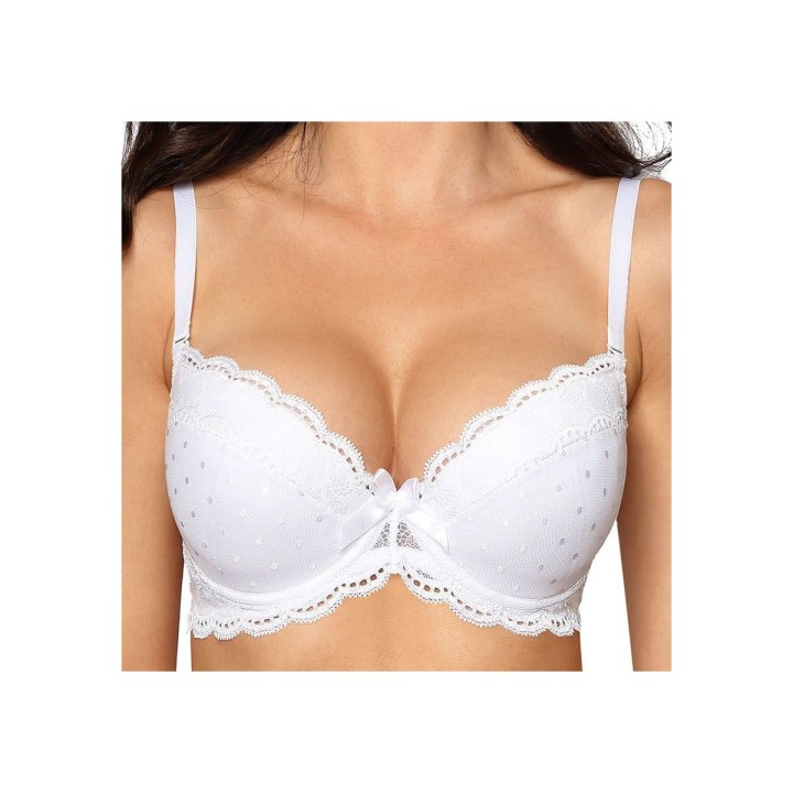 Lagerta Push-Up BH Weiss von Róza | Fesselliebe.de