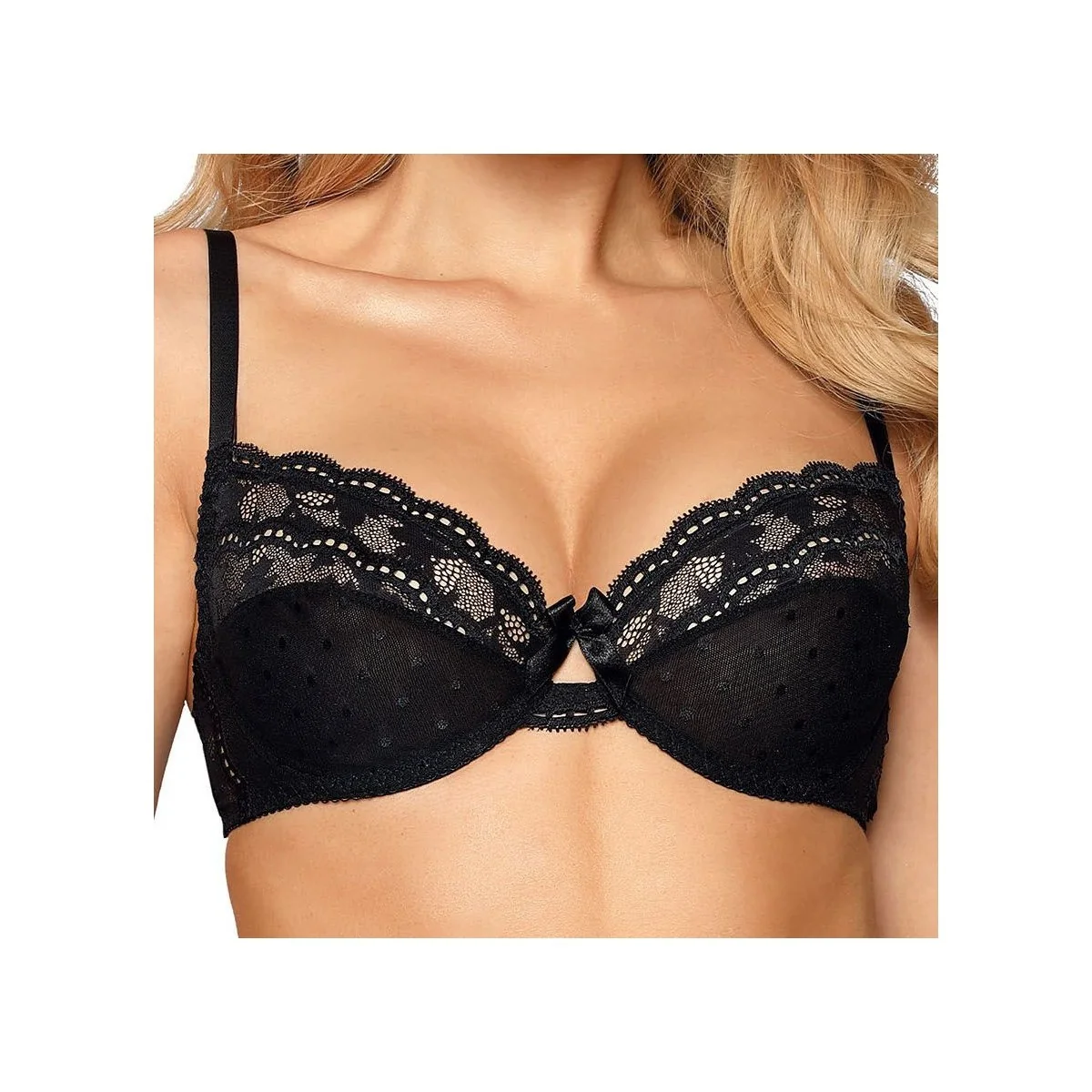 Lagerta Soft-BH schwarz von Róza kaufen | Fesselliebe