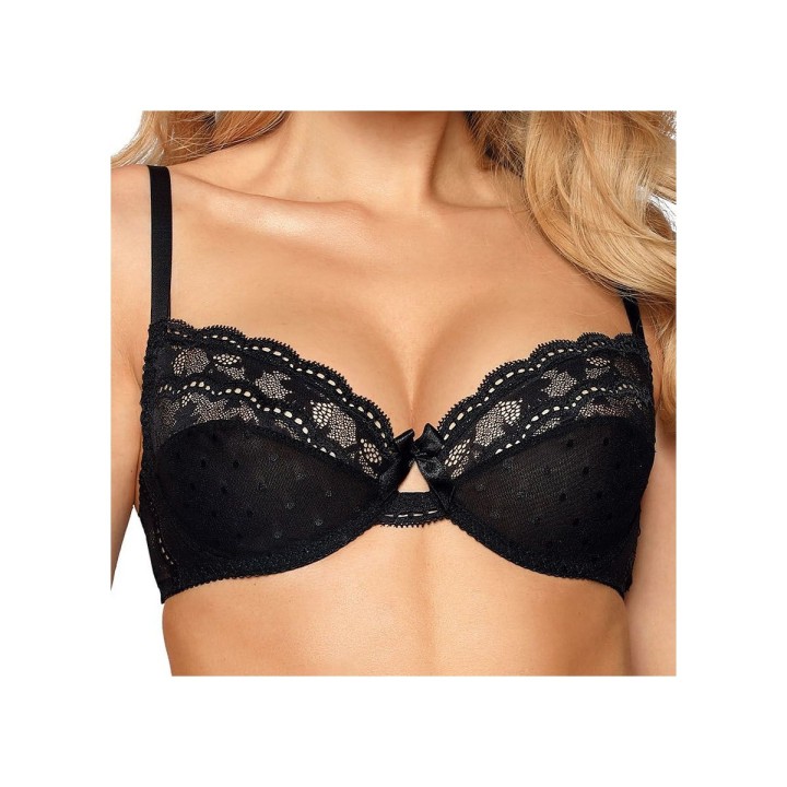 Lagerta Soft-BH Schwarz von Róza | Fesselliebe.de