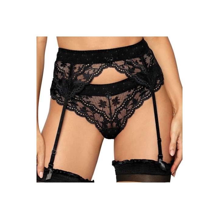 Lagerta Strumpfgürtel Schwarz von Róza | Fesselliebe.de