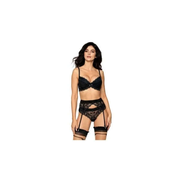 Lagerta Push-Up BH schwarz von Róza kaufen | Fesselliebe