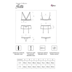 Belita 3er Set Schwarz von Livco Corsetti Fashion