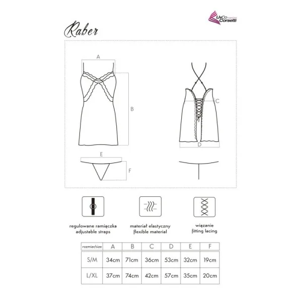 Raber Chemise & Tanga Coffee von LivCo Corsetti Fashion kaufen | Fesselliebe