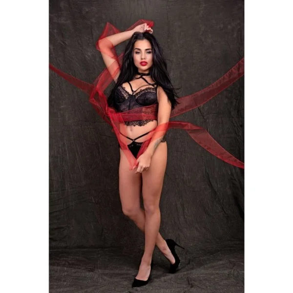 Morandina 2er Set schwarz von LivCo Corsetti Fashion kaufen | Fesselliebe