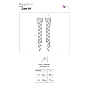 Tamerin Netz Strümpfen Schwarz von Livco Corsetti Fashion