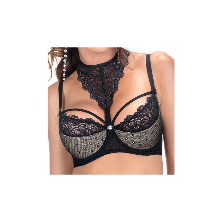 Zulaj Push-Up BH Schwarz von Róza | Fesselliebe.de