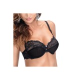 Zulaj Soft-BH Schwarz von Róza | Fesselliebe.de