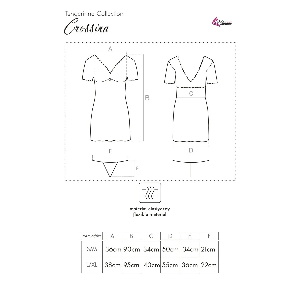 Crossina Chemise rot von LivCo Corsetti Fashion kaufen | Fesselliebe