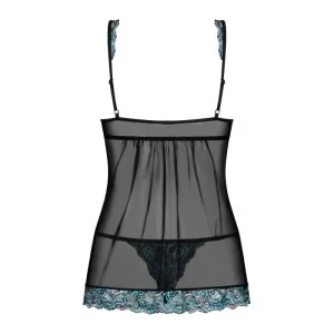 Amanta Babydoll & Tanga Schwarz von Obsessive
