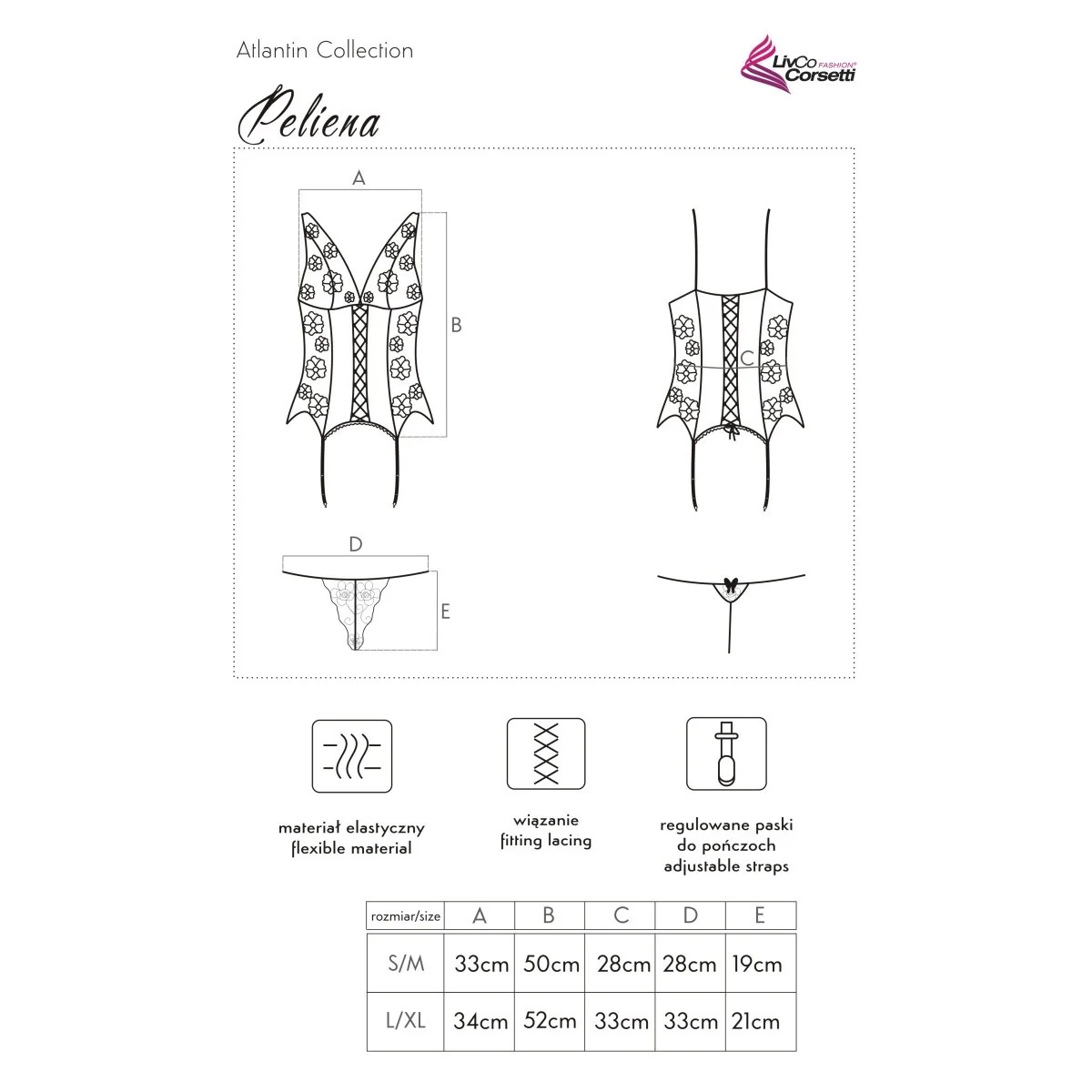 Peliena Korsett schwarz von LivCo Corsetti Fashion kaufen | Fesselliebe