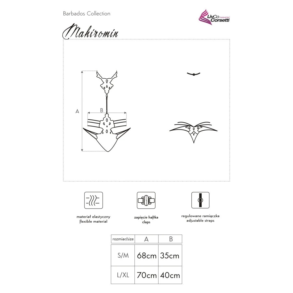 Mahiromin Body schwarz von LivCo Corsetti Fashion kaufen | Fesselliebe