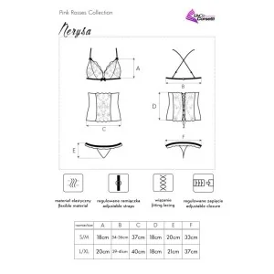 Nerysa 3er Set Schwarz-Lila von Livco Corsetti Fashion