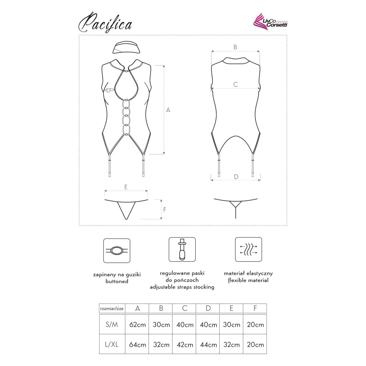 Pacifica Kostüm Blau von Livco Corsetti Fashion | Fesselliebe.de