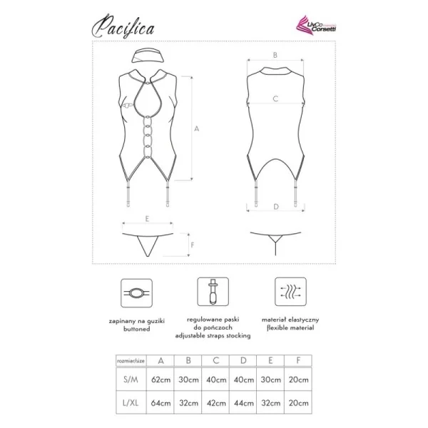 Pacifica Kostüm blau von LivCo Corsetti Fashion kaufen | Fesselliebe