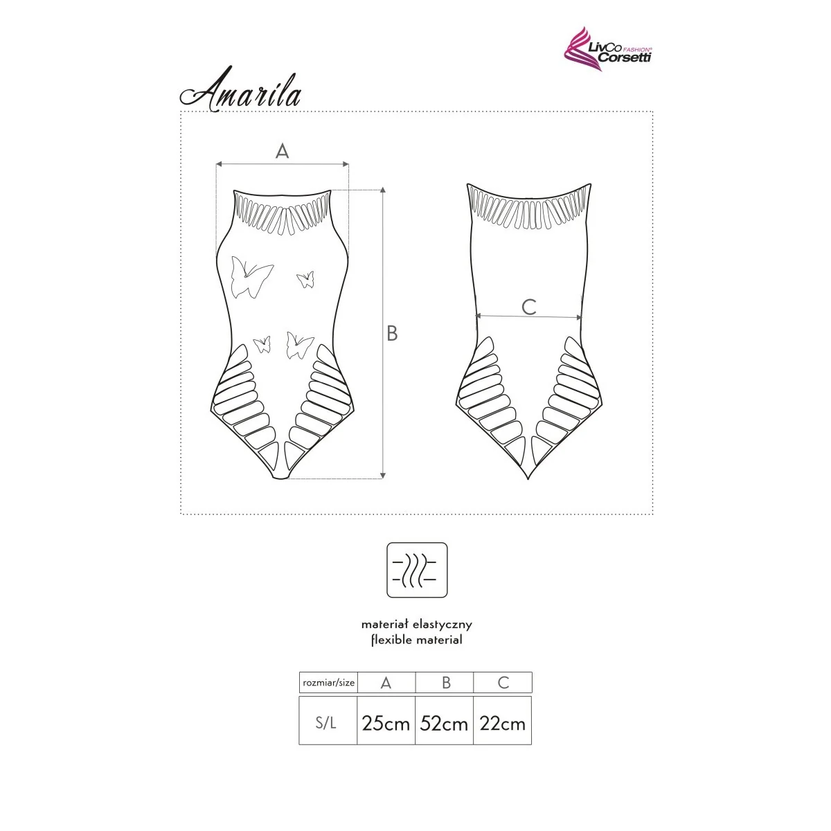 Amarila Body schwarz von LivCo Corsetti Fashion kaufen | Fesselliebe