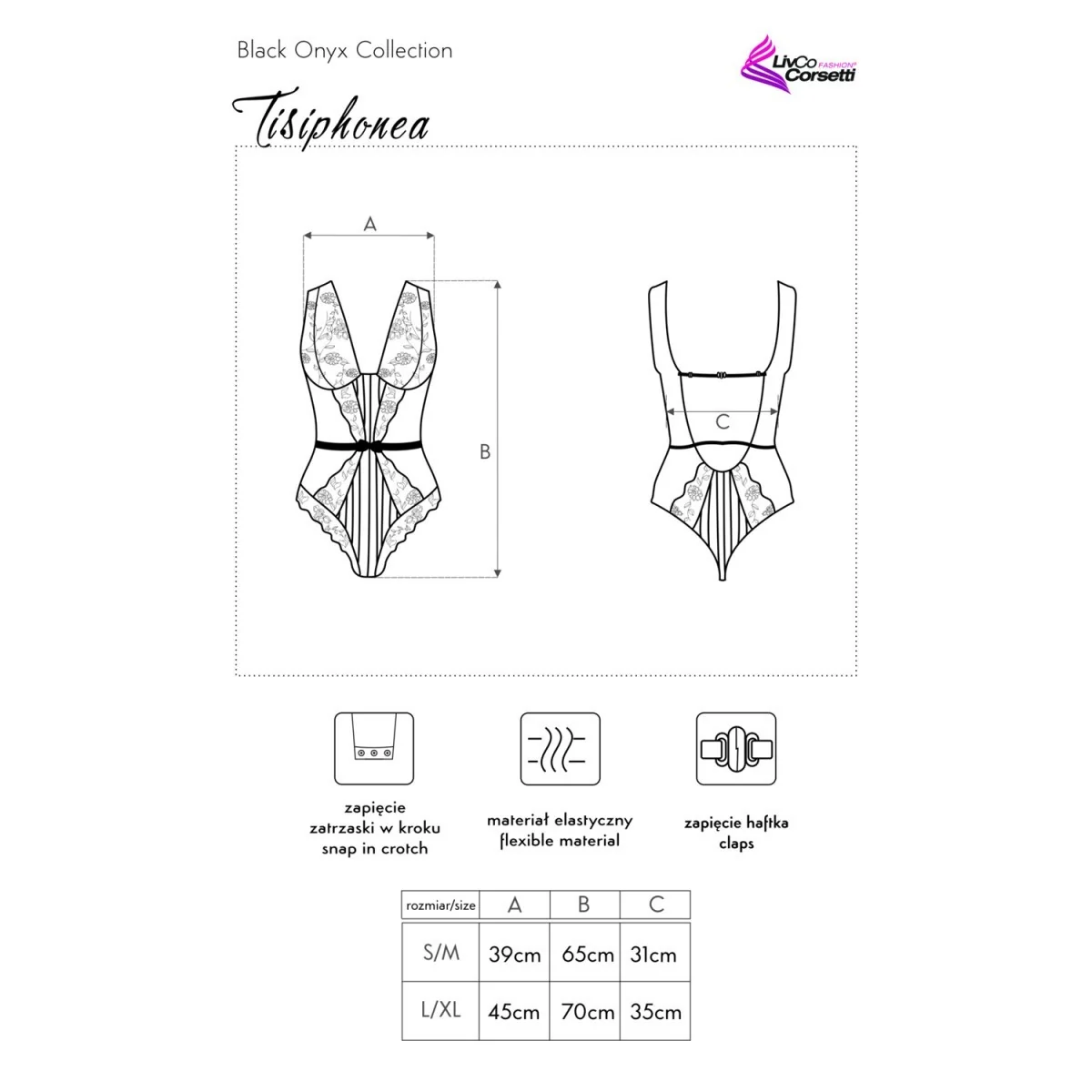 Tisiphonea Body schwarz von LivCo Corsetti Fashion kaufen | Fesselliebe