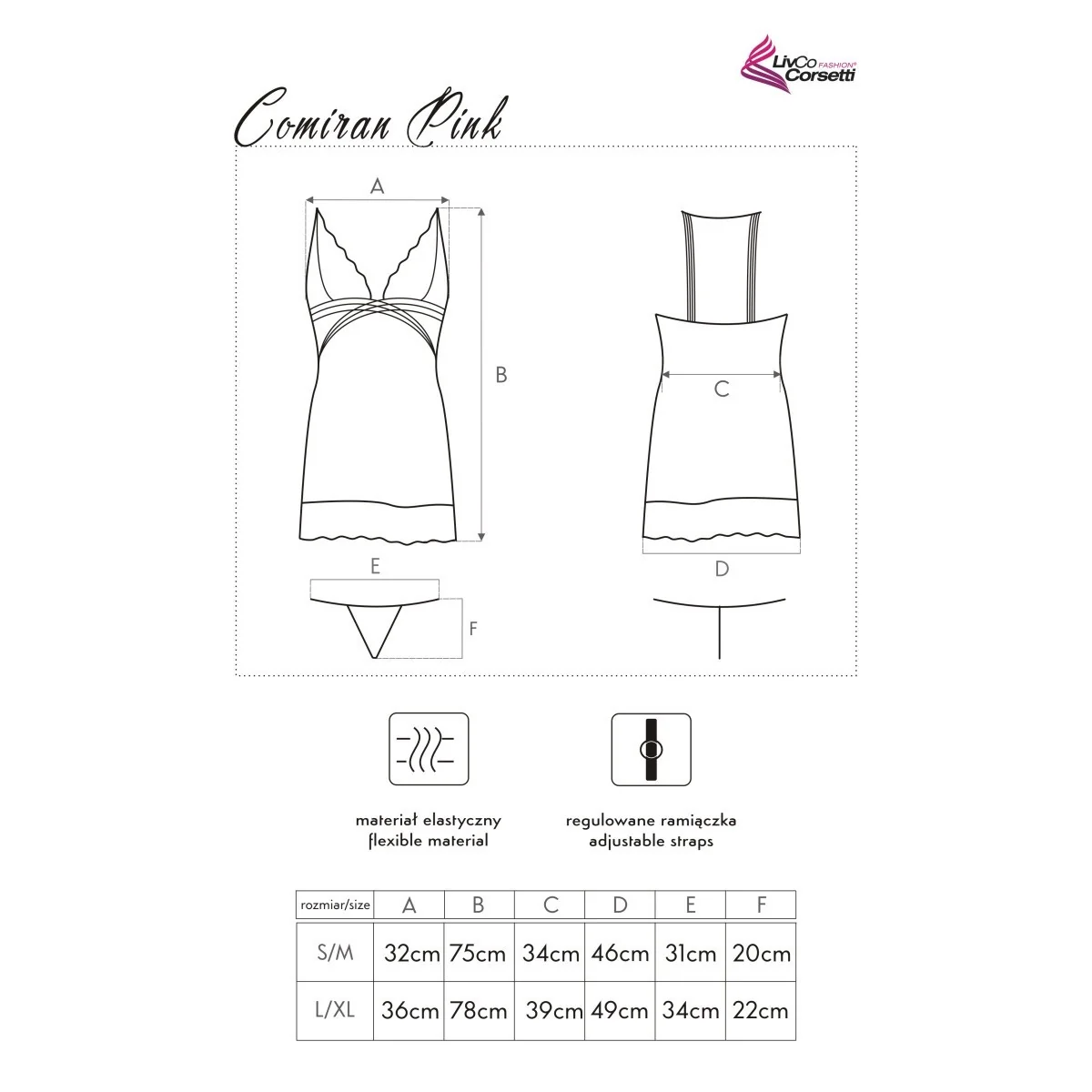 Comirchemise schwarz von LivCo Corsetti Fashion kaufen | Fesselliebe