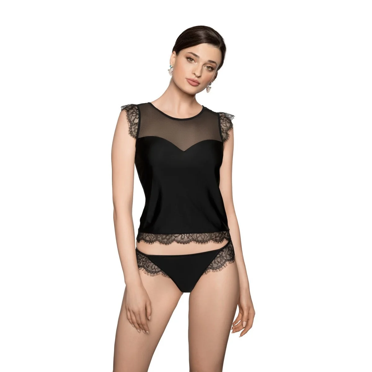 Erii Shirt schwarz von Róza kaufen | Fesselliebe