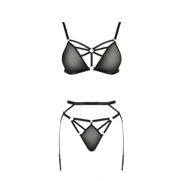 Meggy 3er Set schwarz von Passion-Exklusiv kaufen | Fesselliebe