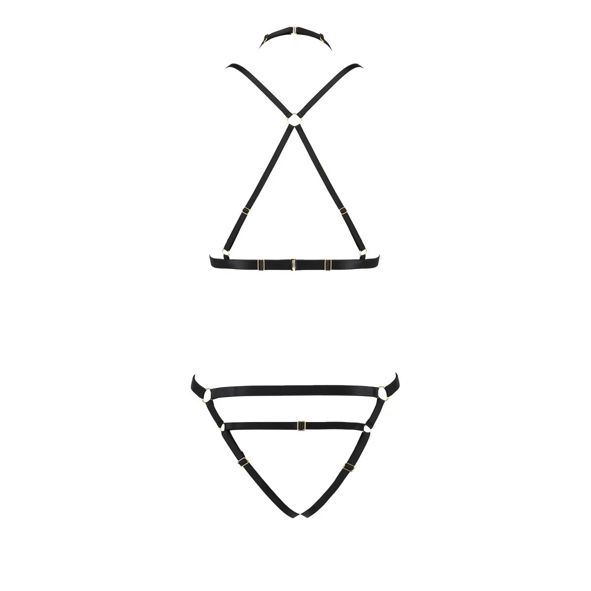 Kelis 2er Set Schwarz von Passion-Exklusiv | Fesselliebe.de