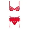 Heartina 3er Set Rot von Obsessive