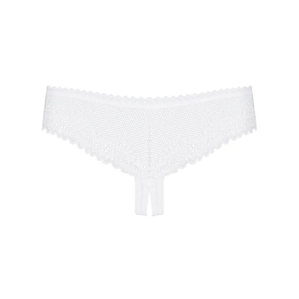 Alabastra offener Schritt Tanga weiß von Obsessive kaufen | Fesselliebe