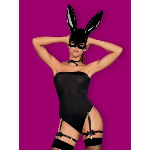 Bunny Kostüm Schwarz von Obsessive | Fesselliebe.de