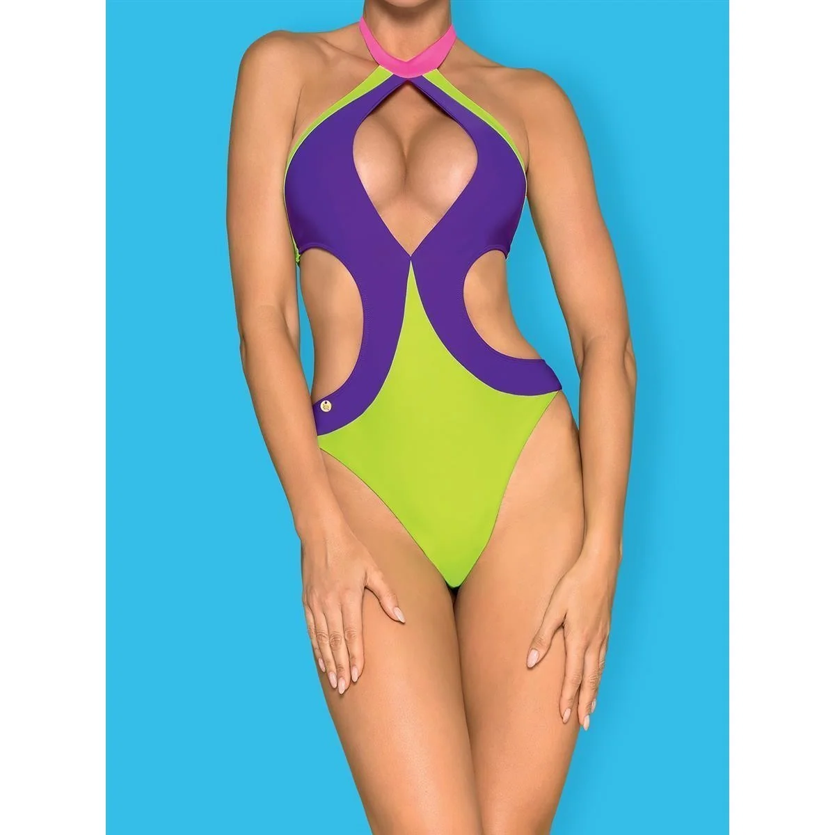 Playa Norte Swimsuit Grün-Lila von Obsessive | Fesselliebe.de