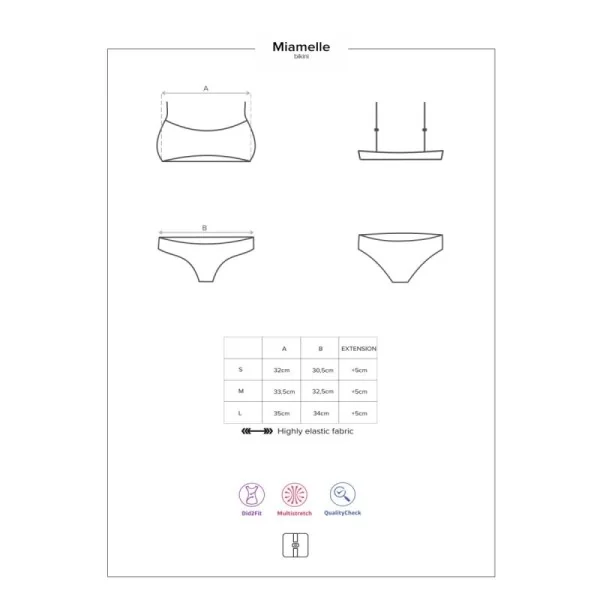 Miamelle Bikini schwarz von Obsessive kaufen | Fesselliebe