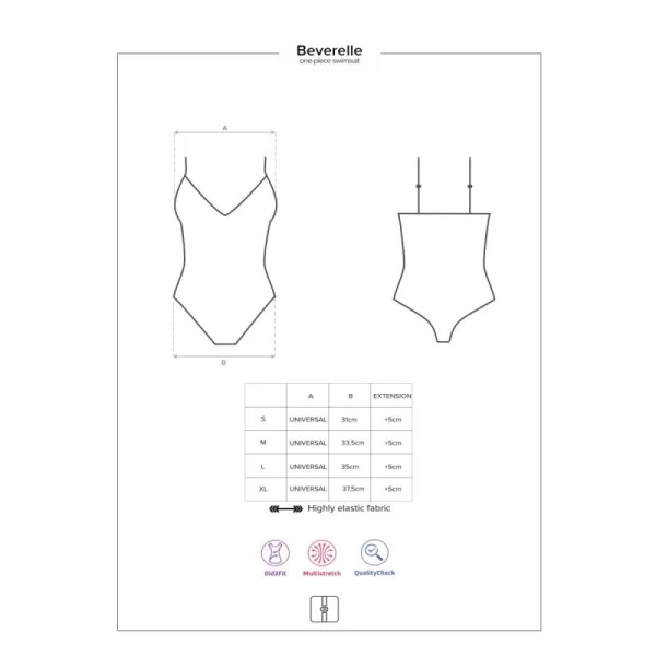 Beverelle Swimsuit schwarz von Obsessive kaufen | Fesselliebe