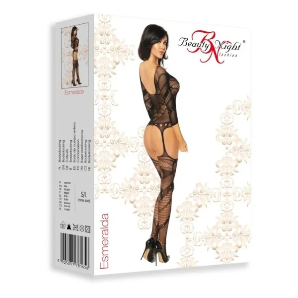 Esmeralda Bodystocking schwarz von Beauty Night Fashion kaufen | Fesselliebe