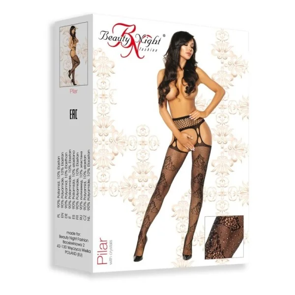 Pilar Garter Stocking schwarz von Beauty Night Fashion kaufen | Fesselliebe