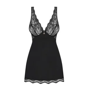 Luvae Babydoll & Tanga Schwarz von Obsessive