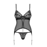 Contica Korsett & Panty Schwarz von Obsessive | Fesselliebe.de