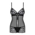 Contica Babydoll & Tanga Schwarz von Obsessive