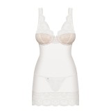 Chemise & Tanga Weiss 853-Che-2 von Obsessive | Fesselliebe.de