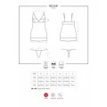 Chemise & Tanga Weiss 853-Che-2 von Obsessive
