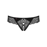 Miamor Offener Schritt Tanga Schwarz von Obsessive | Fesselliebe.de