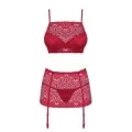 Lividia 3er Set Rot von Obsessive