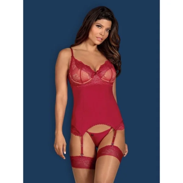 Rosalyne Korsett & Tanga rot von Obsessive kaufen | Fesselliebe