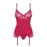 Rosalyne Korsett & Tanga Rot von Obsessive | Fesselliebe.de