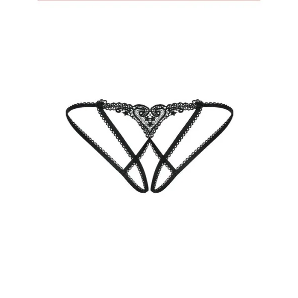 Chiccanta Offener Schritt Höschen Schwarz von Obsessive | Fesselliebe.de