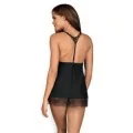 Chiccanta Babydoll & Tanga Schwarz von Obsessive