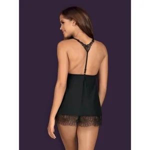 Chiccanta Babydoll & Tanga Schwarz von Obsessive