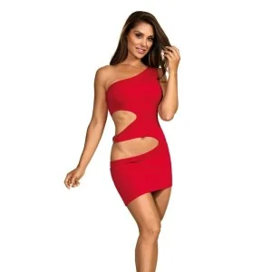 Kleid rot V-9249 von Axami kaufen | Fesselliebe