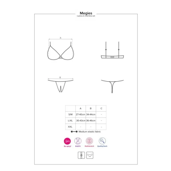 Megies 2er Set Schwarz von Obsessive | Fesselliebe.de