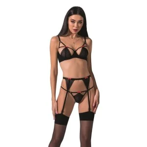 Perdita 3er Set schwarz von Passion-Exklusiv kaufen | Fesselliebe