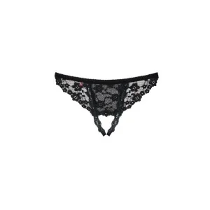 Letica Offener Schritt Tanga Schwarz von Obsessive