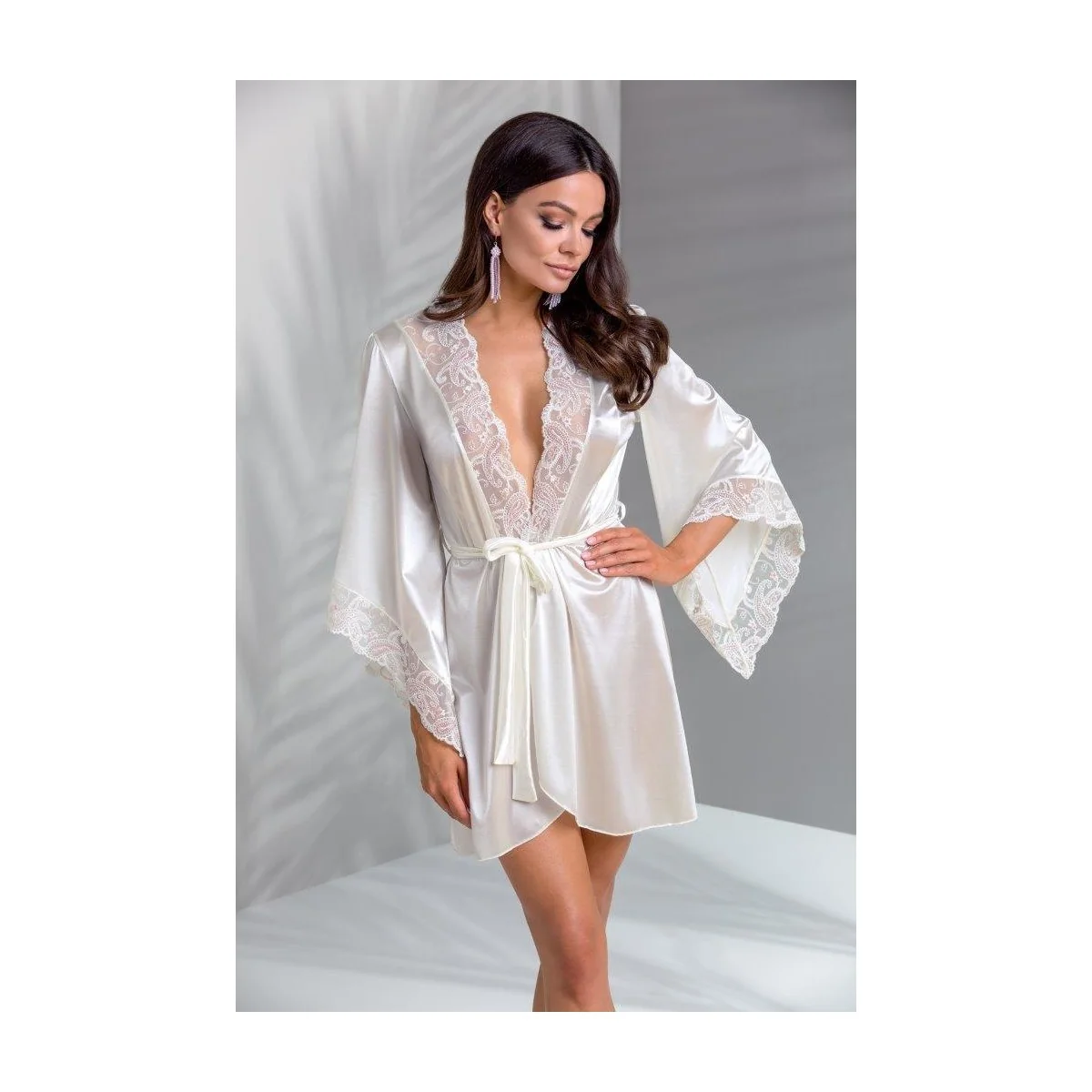 Inoe Peignoir & Tanga Ekru von Casmir kaufen | Fesselliebe