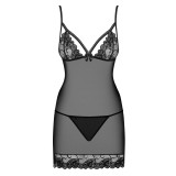 Wonderia Chemise & Tanga Schwarz von Obsessive | Fesselliebe.de